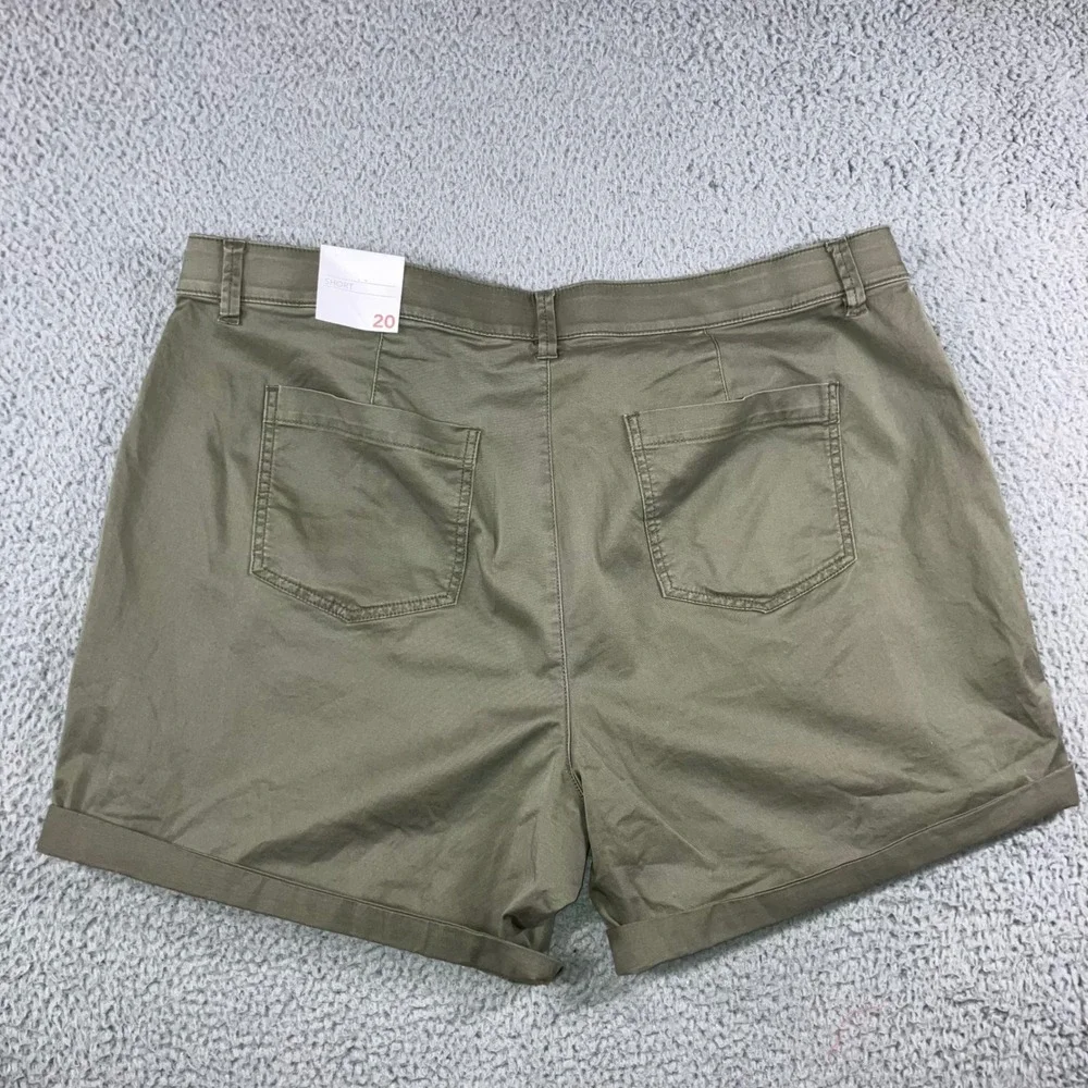 Lane Bryant Shorts Women 20 Chino Casual American Outdoor Preppy Minimalist - Picture 2 of 9